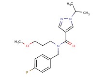 N-(4-fluorobenzyl)-1-isopropyl-N-(3-methoxypropyl)-1H-pyrazole-4-carboxamide