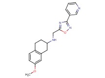 (7-methoxy-1,2,3,4-tetrahydronaphthalen-2-yl)[(3-pyridin-3-yl-1,2,4-oxadiazol-5-yl)methyl]amine