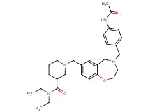 1-({4-[4-(acetylamino)benzyl]-2,3,4,5-tetrahydro-1,4-benzoxazepin-7-yl}methyl)-N,N-diethyl-3-piperidinecarboxamide