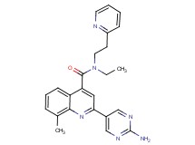 2-(2-aminopyrimidin-5-yl)-N-ethyl-8-methyl-N-(2-pyridin-2-ylethyl)quinoline-4-carboxamide