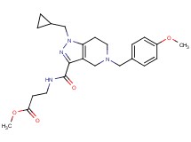 methyl N-{[1-(cyclopropylmethyl)-5-(4-methoxybenzyl)-4,5,6,7-tetrahydro-1H-pyrazolo[4,3-c]pyridin-3-yl]carbonyl}-beta-alaninate