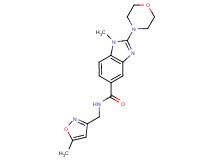 1-methyl-N-[(5-methyl-3-isoxazolyl)methyl]-2-(4-morpholinyl)-1H-benzimidazole-5-carboxamide