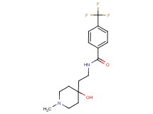 N-[2-(4-hydroxy-1-methyl-4-piperidinyl)ethyl]-4-(trifluoromethyl)benzamide trifluoroacetate (salt)