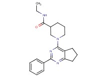 N-ethyl-1-(2-phenyl-6,7-dihydro-5H-cyclopenta[d]pyrimidin-4-yl)-3-piperidinecarboxamide