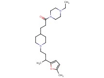 1-ethyl-4-(3-{1-[3-(5-methyl-2-furyl)butyl]-4-piperidinyl}propanoyl)piperazine