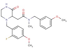 2-[1-(2-fluoro-4-methoxybenzyl)-3-oxo-2-piperazinyl]-N-(3-methoxybenzyl)-N-methylacetamide