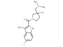 3-[(dimethylamino)methyl]-1-[(5-fluoro-3-methyl-1H-indol-2-yl)carbonyl]-3-pyrrolidinol