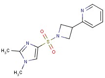 2-{1-[(1,2-dimethyl-1H-imidazol-4-yl)sulfonyl]-3-azetidinyl}pyridine