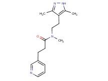 N-[2-(3,5-dimethyl-1H-pyrazol-4-yl)ethyl]-N-methyl-3-pyridin-3-ylpropanamide