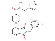 1-[2-(3-fluorobenzyl)-1,3-dioxo-2,3-dihydro-1H-isoindol-4-yl]-N-methyl-N-(2-thienylmethyl)-4-piperidinecarboxamide