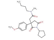 N-butyl-2-[1-cyclopentyl-3-(4-methoxyphenyl)-2,5-dioxo-3-pyrrolidinyl]-N-methylacetamide