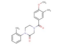4-(4-methoxy-3-methylbenzoyl)-1-(2-methylphenyl)-2-piperazinone