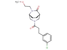 (1S*,5R*)-3-[3-(3-chlorophenyl)propanoyl]-6-(2-methoxyethyl)-3,6-diazabicyclo[3.2.2]nonan-7-one