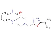1-[(5-isopropyl-1,3,4-oxadiazol-2-yl)methyl]-1',4'-dihydro-3'H-spiro[piperidine-4,2'-quinoxalin]-3'-one