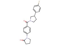 1-(4-{[3-(4-fluorophenyl)-1-pyrrolidinyl]carbonyl}phenyl)-2-pyrrolidinone