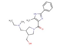 {(3R*,4R*)-4-{[ethyl(methyl)amino]methyl}-1-[(5-methyl-2-phenyl-1H-imidazol-4-yl)carbonyl]pyrrolidin-3-yl}methanol