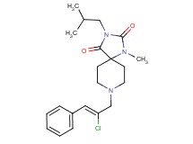 8-[(2Z)-2-chloro-3-phenyl-2-propen-1-yl]-3-isobutyl-1-methyl-1,3,8-triazaspiro[4.5]decane-2,4-dione