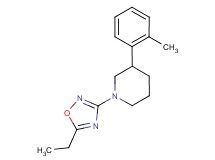 1-(5-ethyl-1,2,4-oxadiazol-3-yl)-3-(2-methylphenyl)piperidine