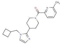 2-({4-[1-(cyclobutylmethyl)-1H-imidazol-2-yl]-1-piperidinyl}carbonyl)-6-methylpyridine