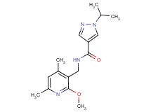 1-isopropyl-N-[(2-methoxy-4,6-dimethyl-3-pyridinyl)methyl]-1H-pyrazole-4-carboxamide