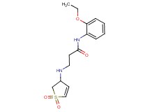 3-[(1,1-dioxido-2,3-dihydro-3-thienyl)amino]-N-(2-ethoxyphenyl)propanamide
