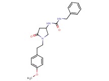 N-benzyl-N'-{1-[2-(4-methoxyphenyl)ethyl]-5-oxo-3-pyrrolidinyl}urea