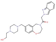 2-(4-{[4-(2H-indazol-2-ylacetyl)-2,3,4,5-tetrahydro-1,4-benzoxazepin-7-yl]methyl}-1-piperazinyl)ethanol
