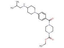 ethyl 4-{4-[4-(isobutylamino)-1-piperidinyl]benzoyl}-1-piperazinecarboxylate