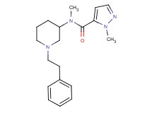 N,1-dimethyl-N-[1-(2-phenylethyl)-3-piperidinyl]-1H-pyrazole-5-carboxamide