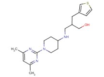 3-{[1-(4,6-dimethylpyrimidin-2-yl)piperidin-4-yl]amino}-2-(3-thienylmethyl)propan-1-ol