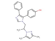 4-{1-[2-(3,5-dimethyl-1H-pyrazol-1-yl)propyl]-4-phenyl-1H-imidazol-5-yl}phenol