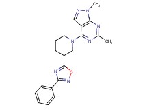 1,6-dimethyl-4-[3-(3-phenyl-1,2,4-oxadiazol-5-yl)piperidin-1-yl]-1H-pyrazolo[3,4-d]pyrimidine