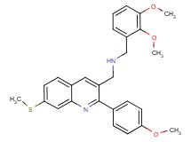 (2,3-dimethoxybenzyl){[2-(4-methoxyphenyl)-7-(methylthio)-3-quinolinyl]methyl}amine
