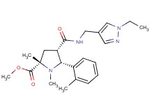 methyl (2S*,4S*,5R*)-4-({[(1-ethyl-1H-pyrazol-4-yl)methyl]amino}carbonyl)-1,2-dimethyl-5-(2-methylphenyl)-2-pyrrolidinecarboxylate