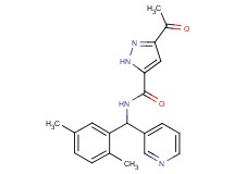 3-acetyl-N-[(2,5-dimethylphenyl)(pyridin-3-yl)methyl]-1H-pyrazole-5-carboxamide