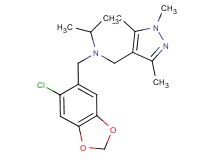 N-[(6-chloro-1,3-benzodioxol-5-yl)methyl]-N-[(1,3,5-trimethyl-1H-pyrazol-4-yl)methyl]propan-2-amine