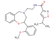 5-isopropyl-N-{2-[2-(2-methoxyphenyl)-2,3-dihydro-1,4-benzoxazepin-4(5H)-yl]ethyl}-3-isoxazolecarboxamide