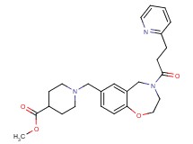 methyl 1-({4-[3-(2-pyridinyl)propanoyl]-2,3,4,5-tetrahydro-1,4-benzoxazepin-7-yl}methyl)-4-piperidinecarboxylate