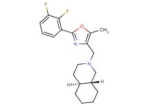 (4aS*,8aR*)-2-{[2-(2,3-difluorophenyl)-5-methyl-1,3-oxazol-4-yl]methyl}decahydroisoquinoline