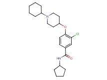 3-chloro-4-[(1-cyclohexyl-4-piperidinyl)oxy]-N-cyclopentylbenzamide