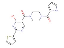 5-{[4-(1H-pyrrol-2-ylcarbonyl)piperazin-1-yl]carbonyl}-2-(2-thienyl)pyrimidin-4-ol