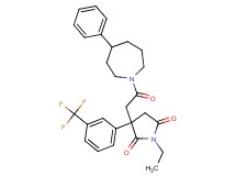 1-ethyl-3-[2-oxo-2-(4-phenyl-1-azepanyl)ethyl]-3-[3-(trifluoromethyl)phenyl]-2,5-pyrrolidinedione
