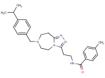 N-{2-[7-(4-isopropylbenzyl)-6,7,8,9-tetrahydro-5H-[1,2,4]triazolo[4,3-d][1,4]diazepin-3-yl]ethyl}-4-methylbenzamide