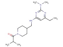 6-ethyl-N~4~-[(1-isobutyrylpiperidin-4-yl)methyl]-N~2~,N~2~-dimethylpyrimidine-2,4-diamine
