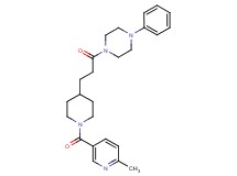 1-(3-{1-[(6-methyl-3-pyridinyl)carbonyl]-4-piperidinyl}propanoyl)-4-phenylpiperazine