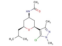 N-[(2S*,4R*,6S*)-2-(5-chloro-1,3-dimethyl-1H-pyrazol-4-yl)-6-isobutyltetrahydro-2H-pyran-4-yl]acetamide