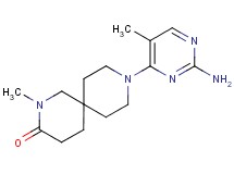 9-(2-amino-5-methylpyrimidin-4-yl)-2-methyl-2,9-diazaspiro[5.5]undecan-3-one