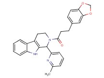 2-[3-(1,3-benzodioxol-5-yl)propanoyl]-1-(6-methyl-2-pyridinyl)-2,3,4,9-tetrahydro-1H-beta-carboline