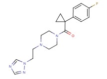 1-{[1-(4-fluorophenyl)cyclopropyl]carbonyl}-4-[2-(1H-1,2,4-triazol-1-yl)ethyl]piperazine