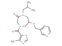 1-isobutyl-4-[(4-methyl-1,3-oxazol-5-yl)carbonyl]-6-(3-pyridinylmethoxy)-1,4-diazepan-2-one